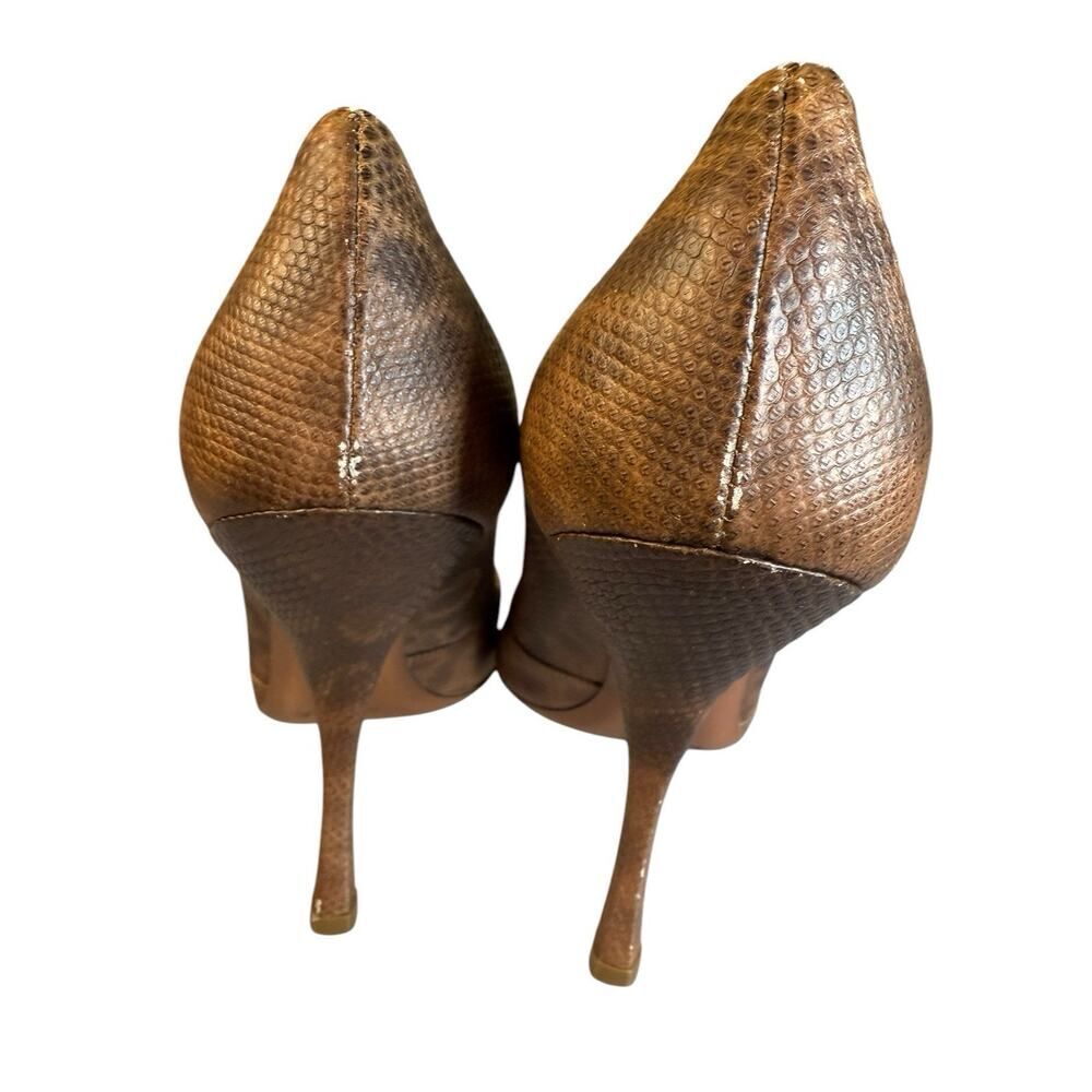 Alaa Python Embossed Leather Pointed Toe Stiletto… - image 8